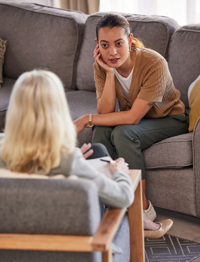 women in counseling session